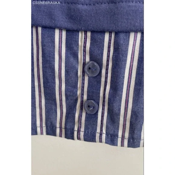 Catherines Blue Women's Tunic Top - Size 5X - Picture 3 of 10